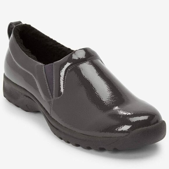 NIB Comfortview Women's Oceane Loafers Shoes Black Slip On Wedge Heels 8.5 M - Picture 1 of 7